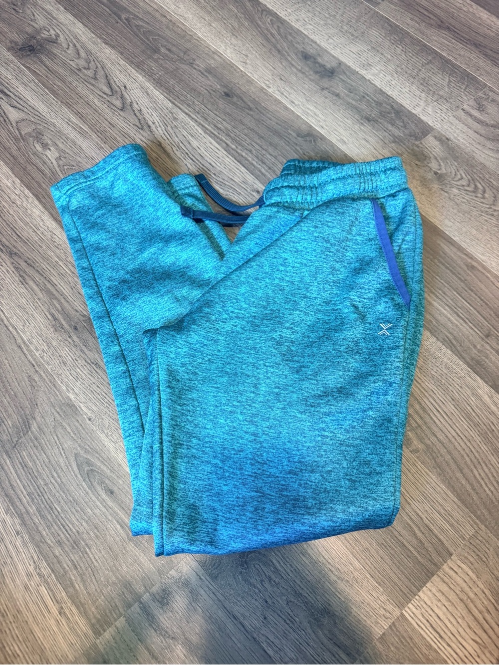 Xersion Teal Sweatpants with Blue Trim
